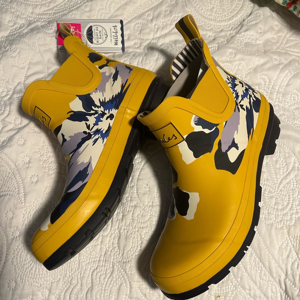 Joules Wellibob Boots, sz 10, NWT
